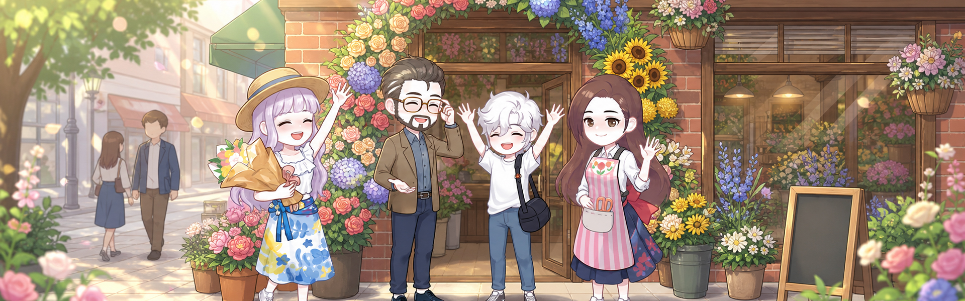 Floral shop game storefront
